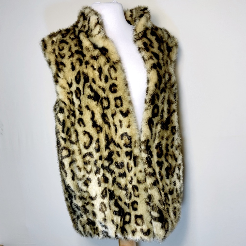 Fabulous Furs Faux Cheetah Vest 90’s never worn